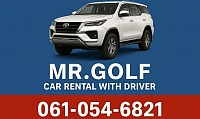Rent a car with a driver with the Mr. Golf team.